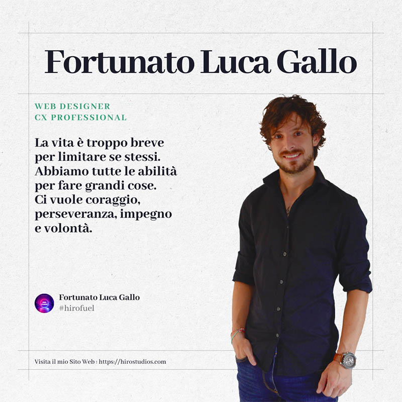 Non seguire la gente. Sii te stesso, fai ciò che sai fare meg